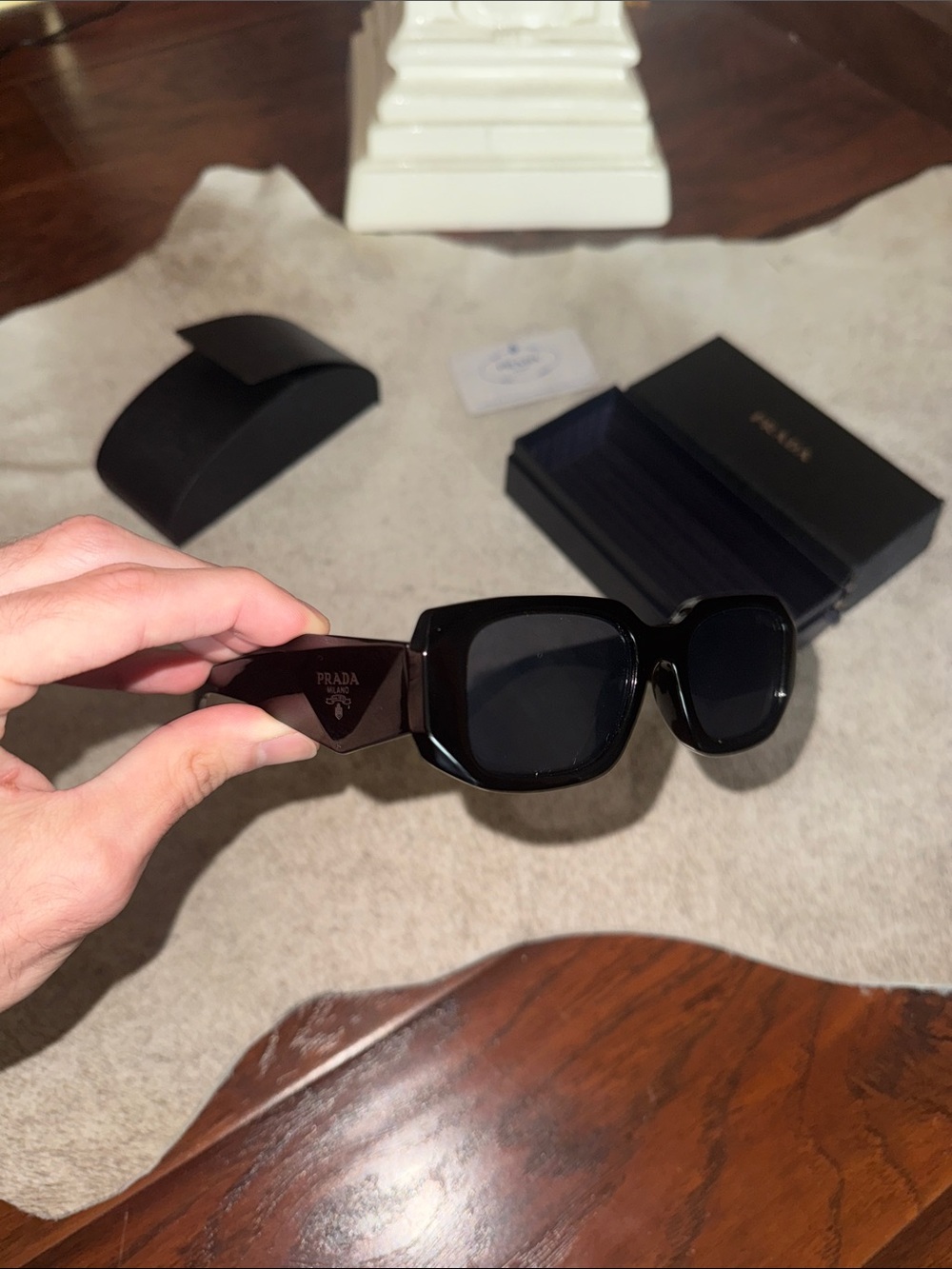 Prada Black Symbole Sunglasses - Picture 1 of 14